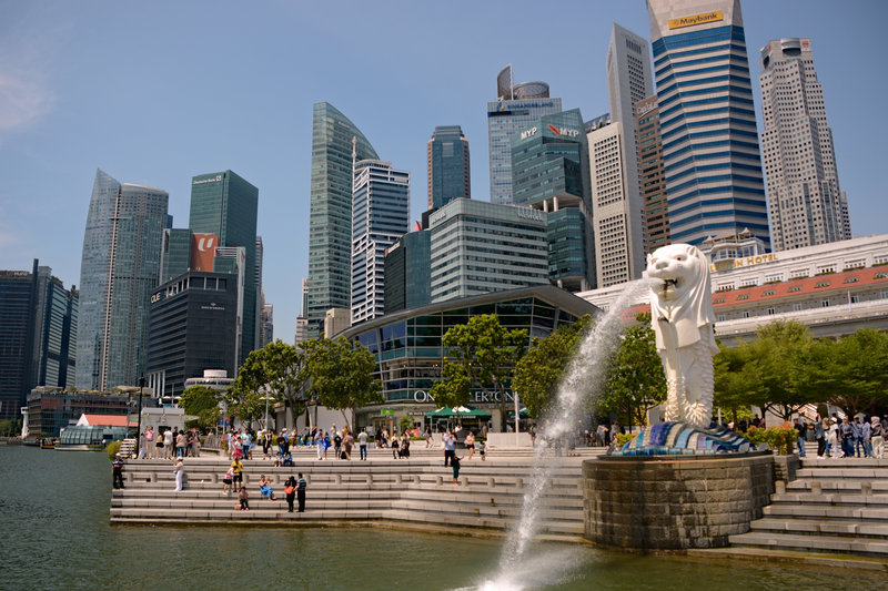 Das Wahrzeichen Singapores